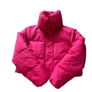 Unreal Fur Women's Pink Puffer Jacket